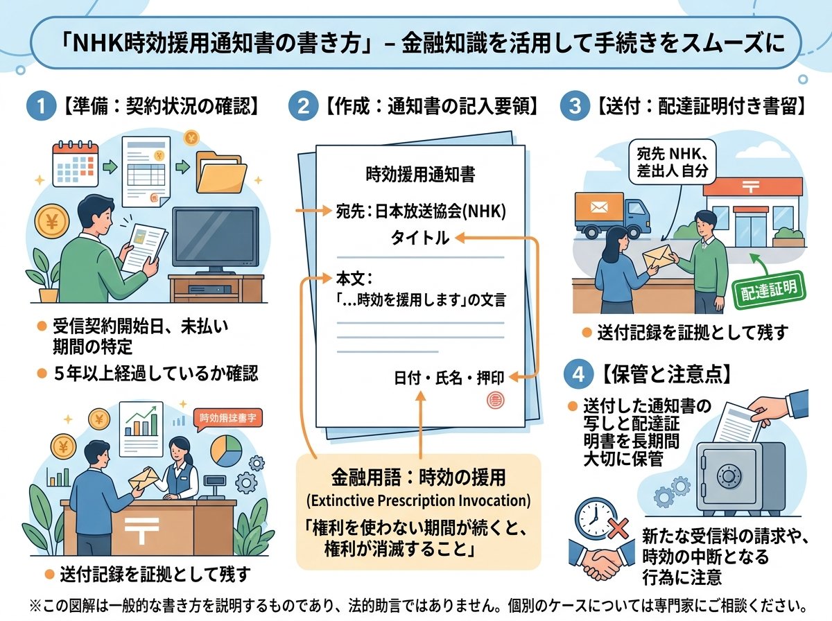 NHK時効援用通知書の書き方