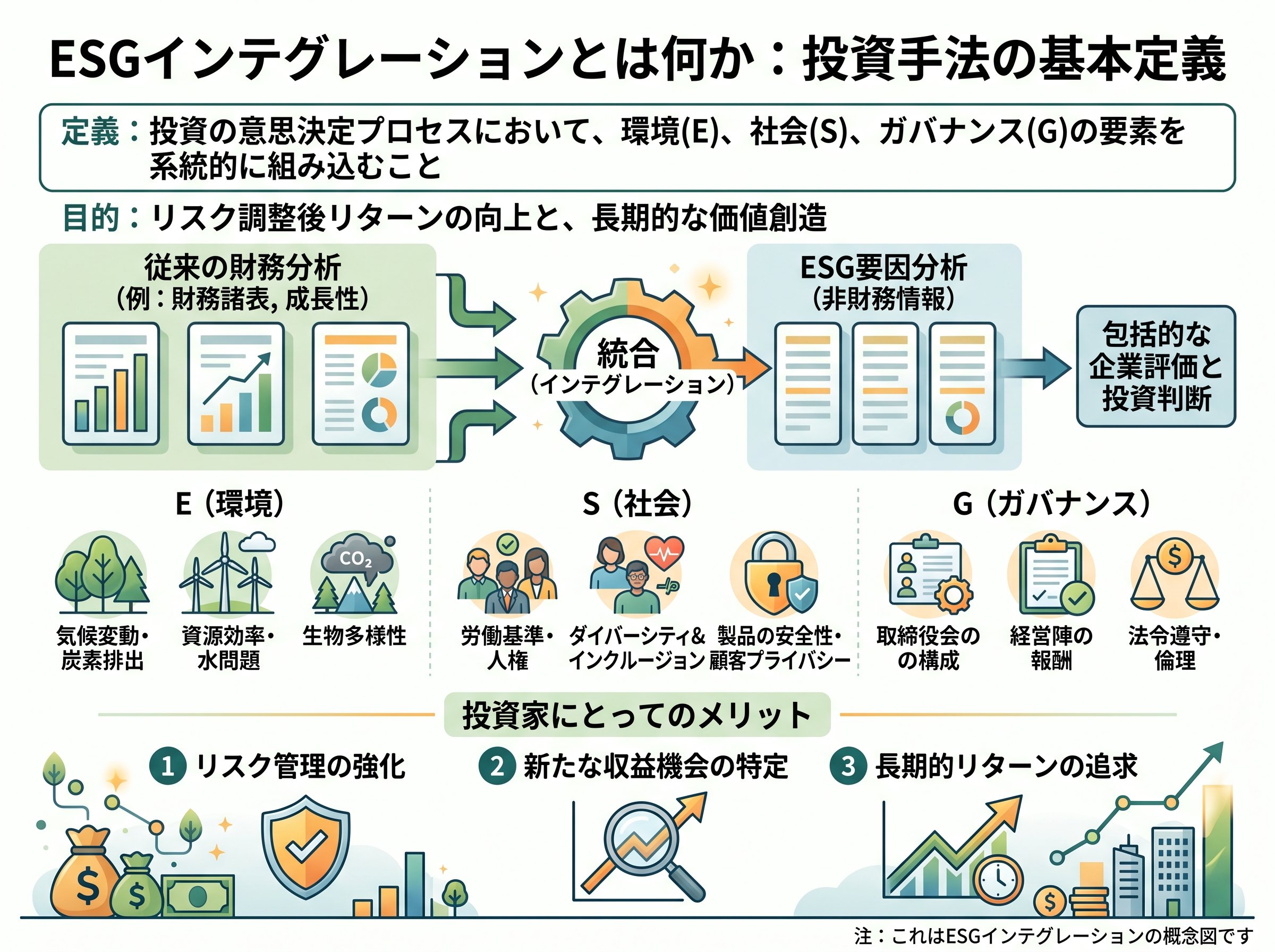 ESGインテグレーションとは何か：投資手法の基本定義