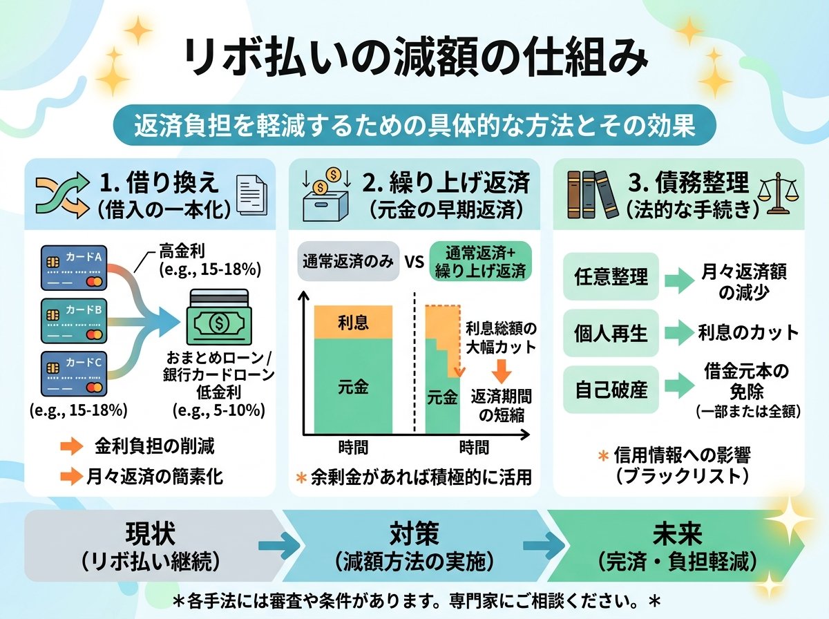 リボ払いの減額の仕組み