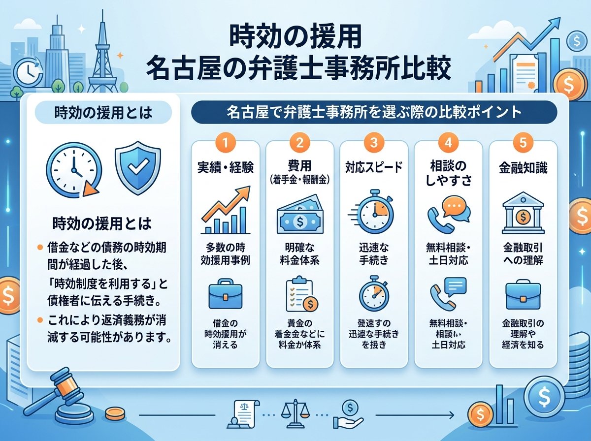 時効の援用 名古屋の弁護士事務所比較