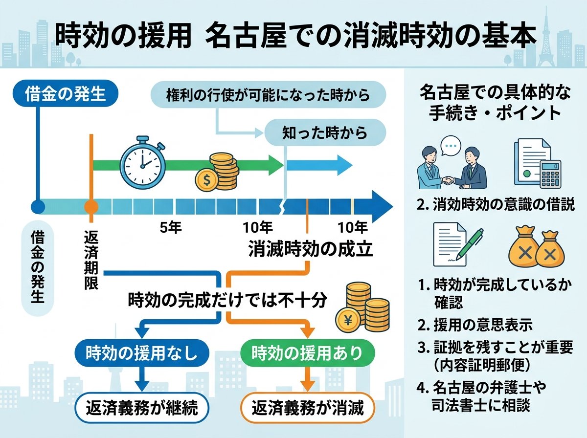 時効の援用 名古屋での消滅時効の基本