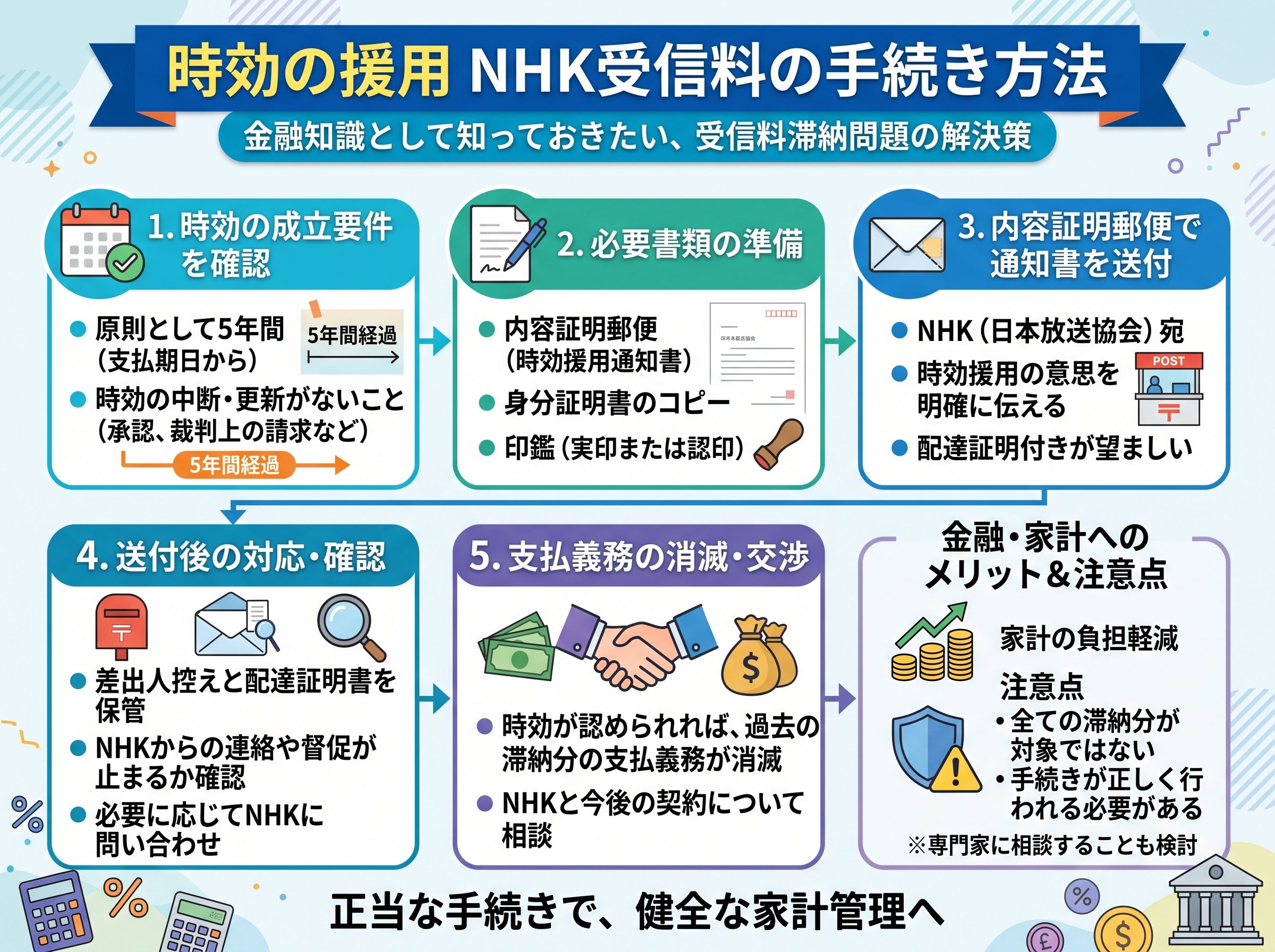 時効の援用 NHK受信料の手続き方法