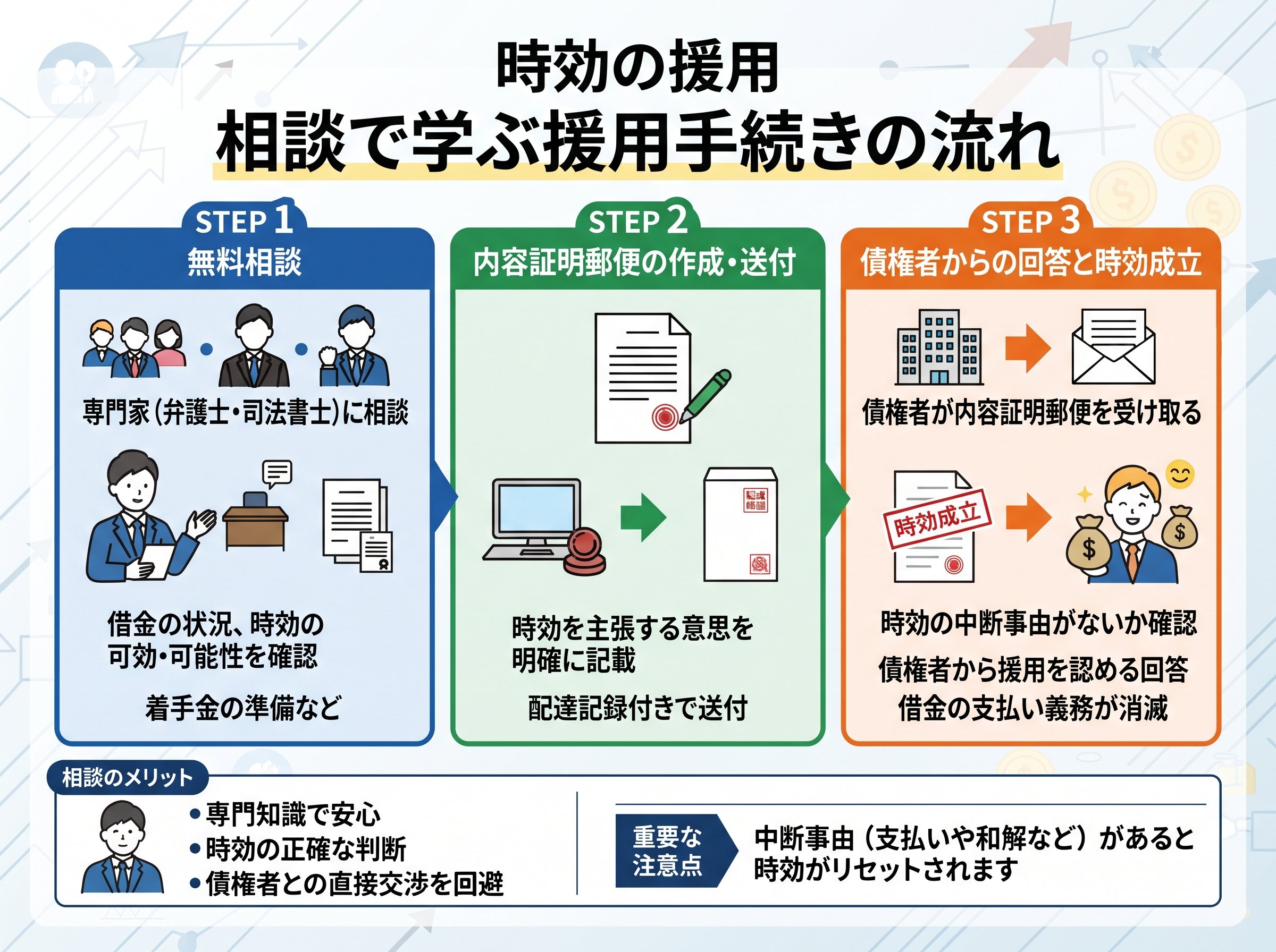 時効の援用 相談で学ぶ援用手続きの流れ