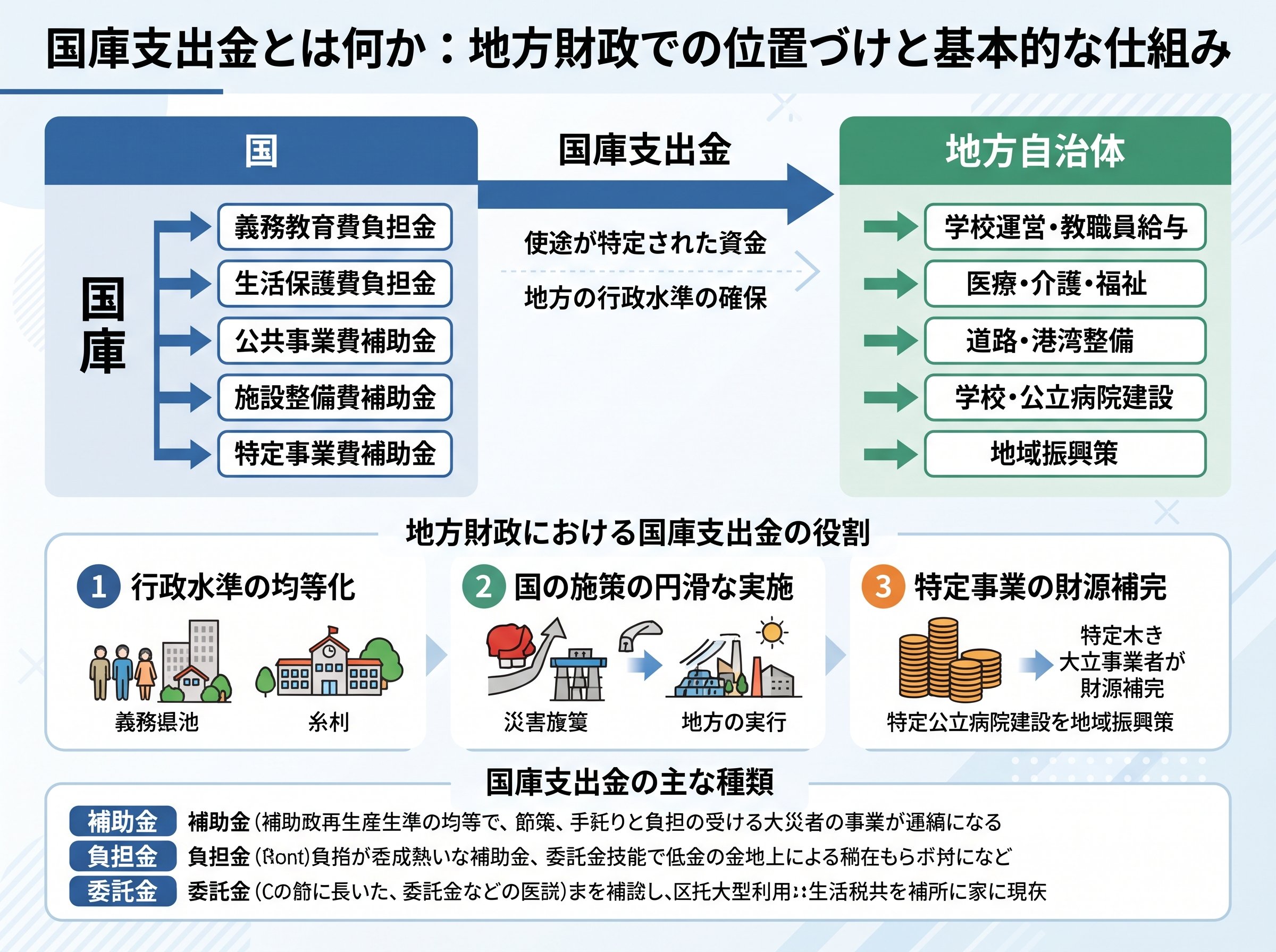 国庫支出金とは何か:地方財政での位置づけと基本的な仕組み