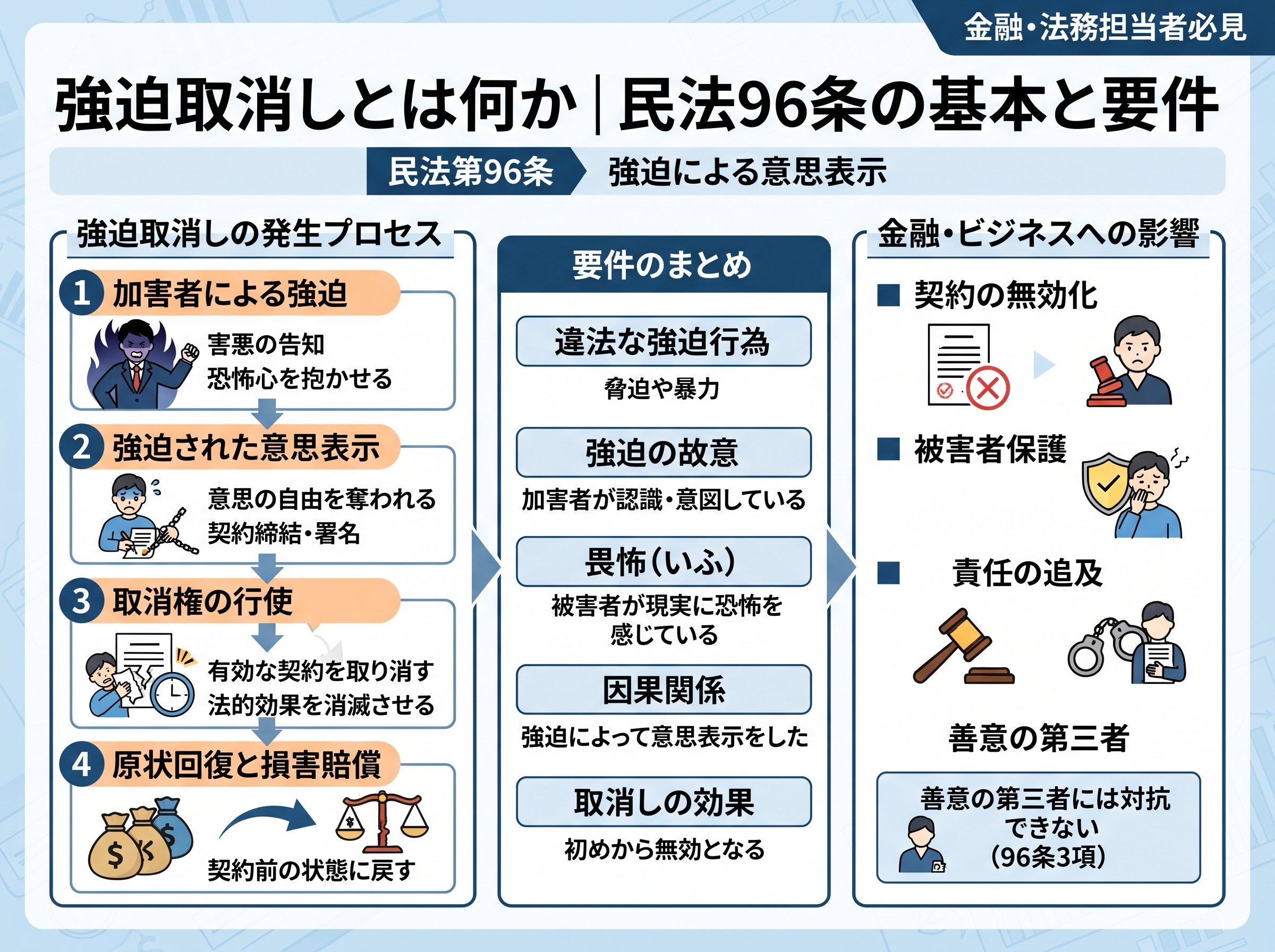 強迫取消しとは何か｜民法96条の基本と要件