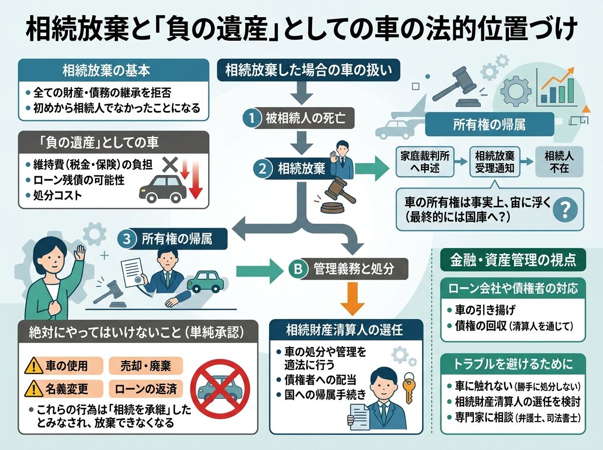 相続放棄車の法的位置づけ