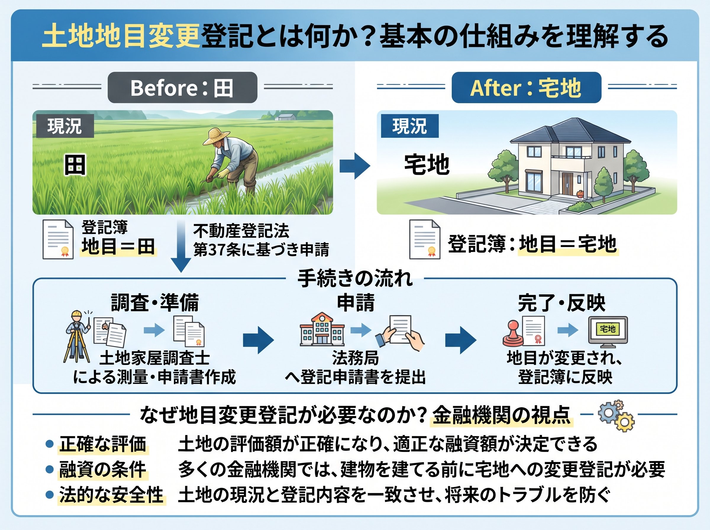 土地地目変更登記とは何か?基本の仕組みを理解する