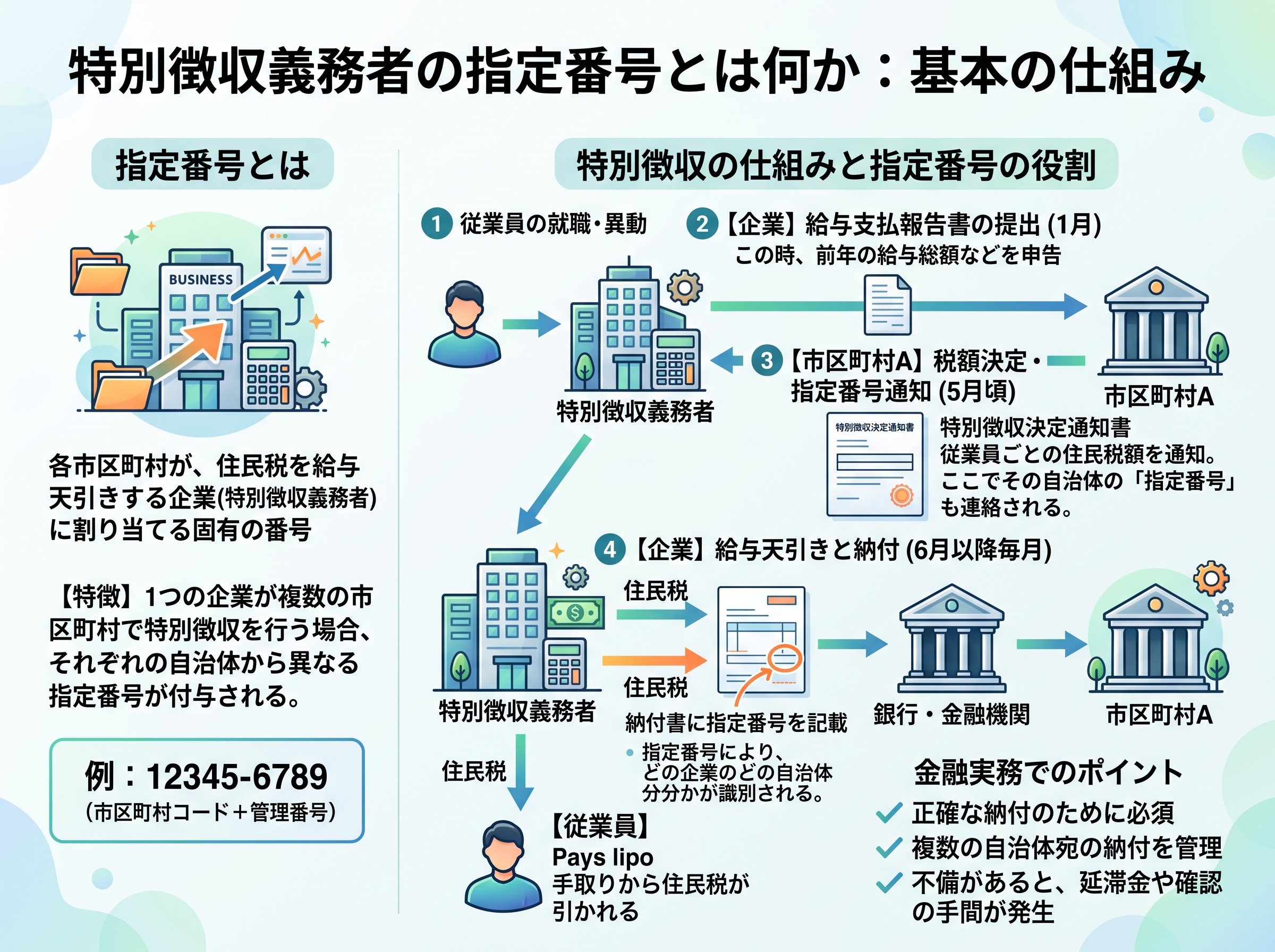 特別徴収義務者の指定番号とは何か:基本の仕組み