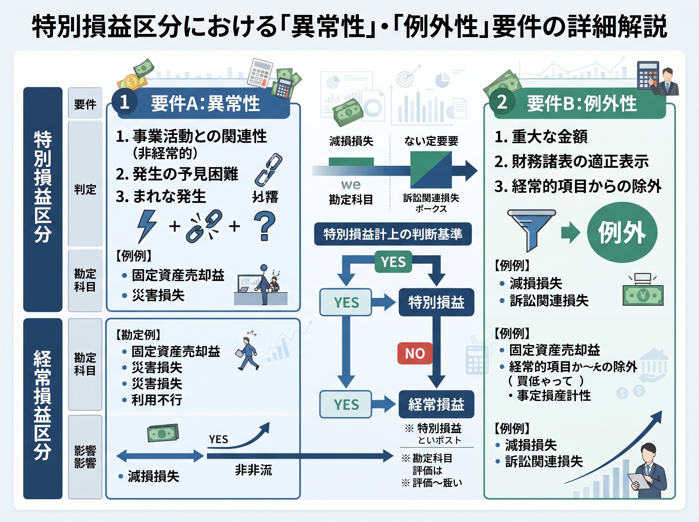 特別損益区分における異常性・例外性要件の詳細